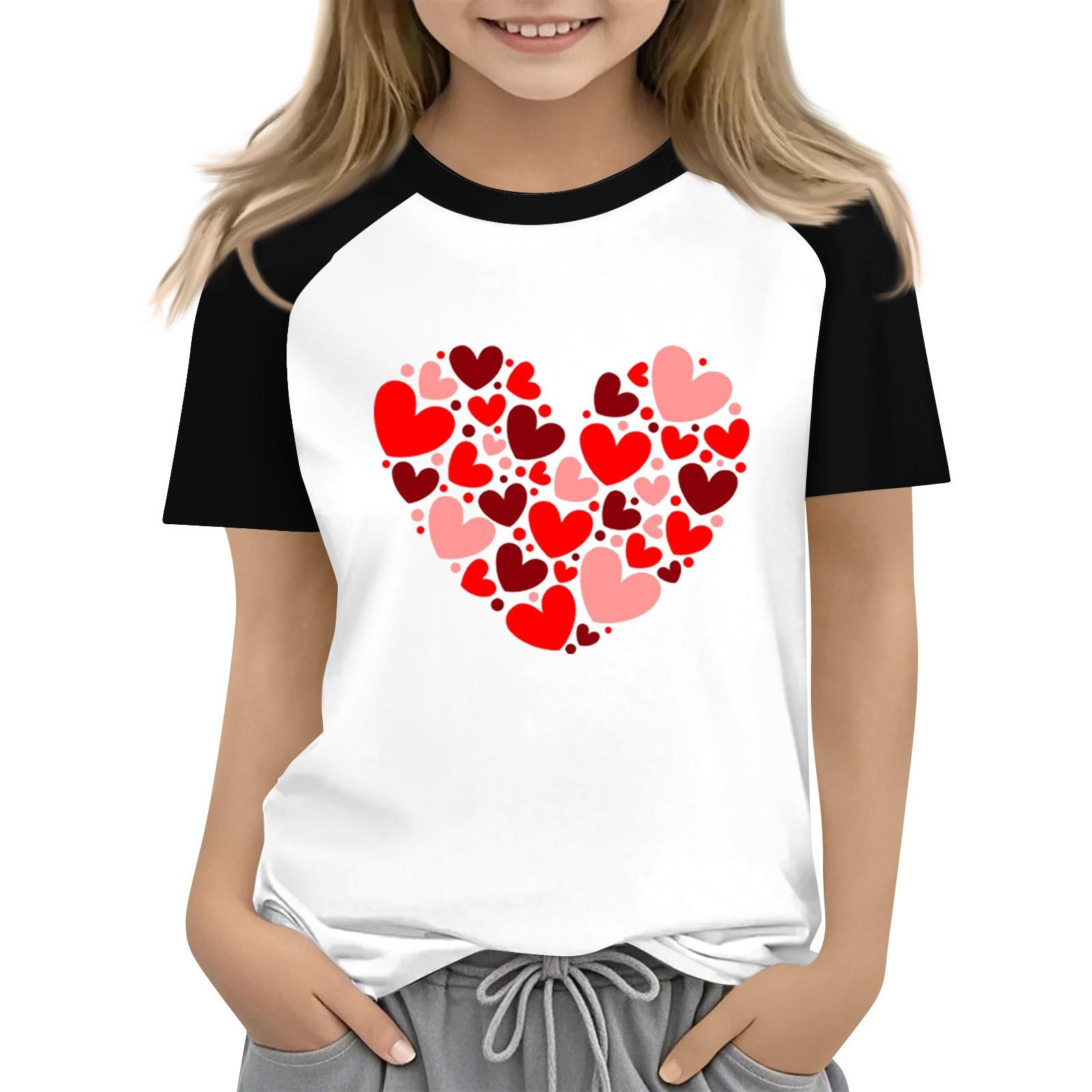 

Топы для девочек 4-16 лет с круглым вырезом и коротким рукавом, модные топы 100 белый