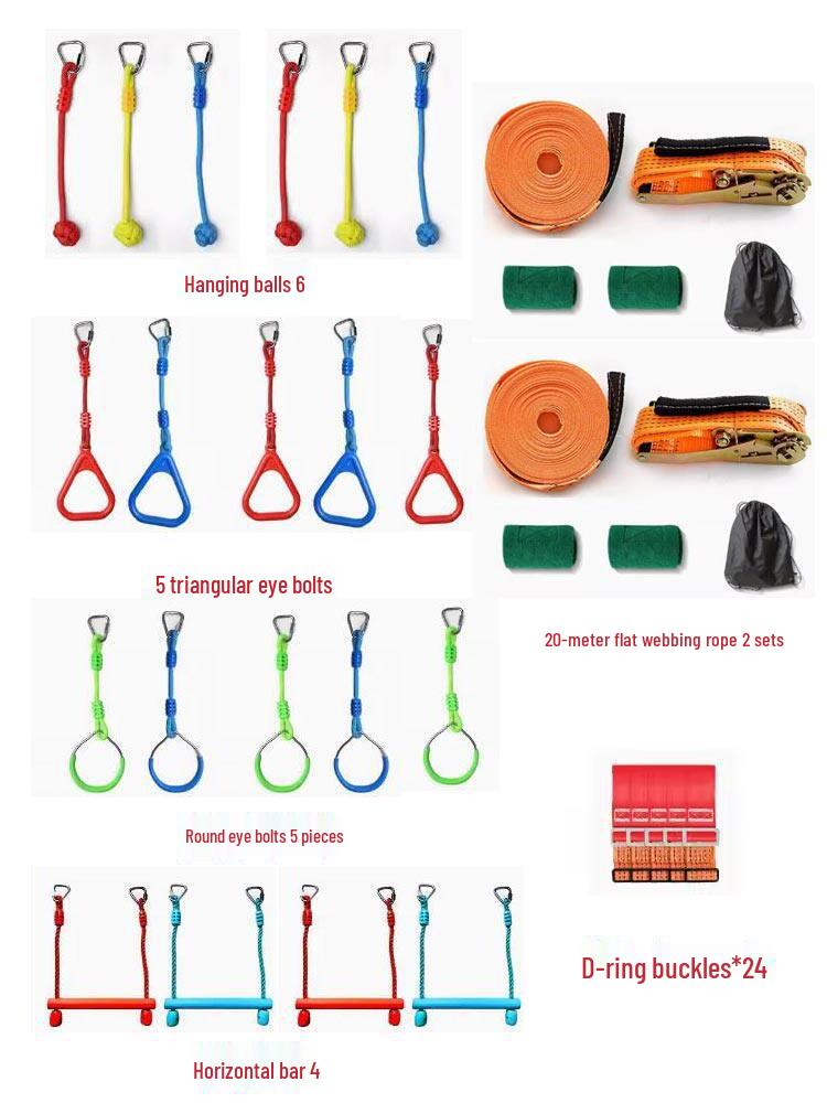 Outdoor Climbing Toys & Swings for Sensory Training and Balance