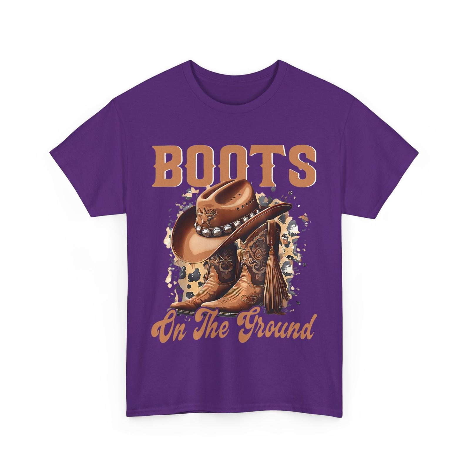 Cowboy Cowgirl Shirt, Boots on the Ground Shirt XL