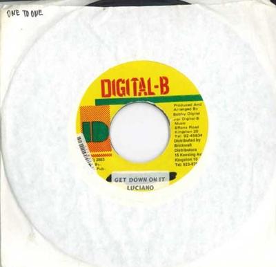 7inch Record LUCIANO - Get Down Off It / Rhythm One To One NONE DIGITAL-B 2003 Jamaica Reggae, Ska & Dub Used