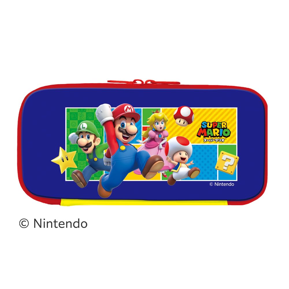 Licensed Nintendo Switch Family Compatible Combination Pouch Super Mario Fun [Nintendo Product] Ver.