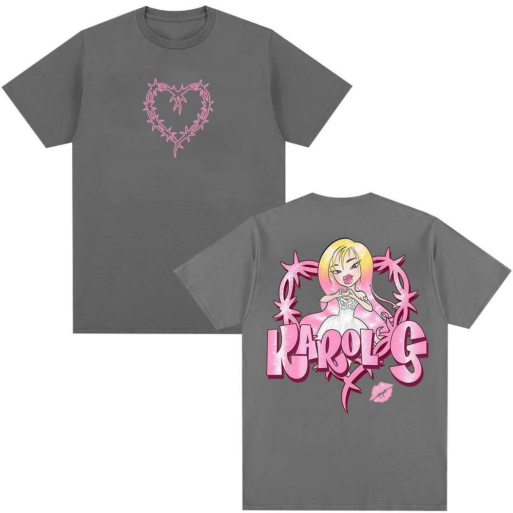 Karol G Album 2025 Graphic TShirt Men Women Kawaii Clothing Short Sleeve Tshirts Retro High Quality Fashion T Shirt Streetwear