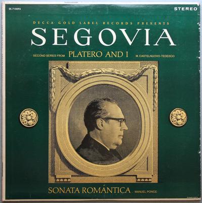 LP Schallplatte ANDRÉS SEGOVIA, MARIO CASTELNUOVO T - Zweite Serie Von Platero Und Ich /  DL710093 Decca US Klassik Gebraucht