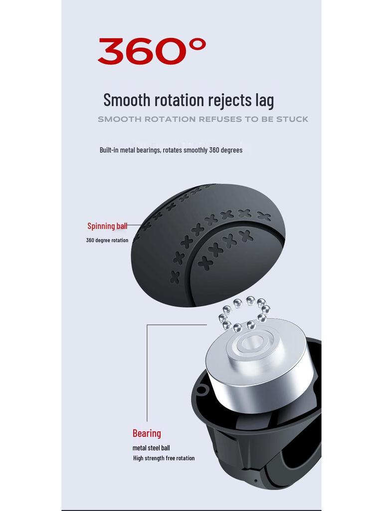 Universal Steering Wheel Assist Knob: Labor-Saving Metal Bearing for Single-Handed Car Control