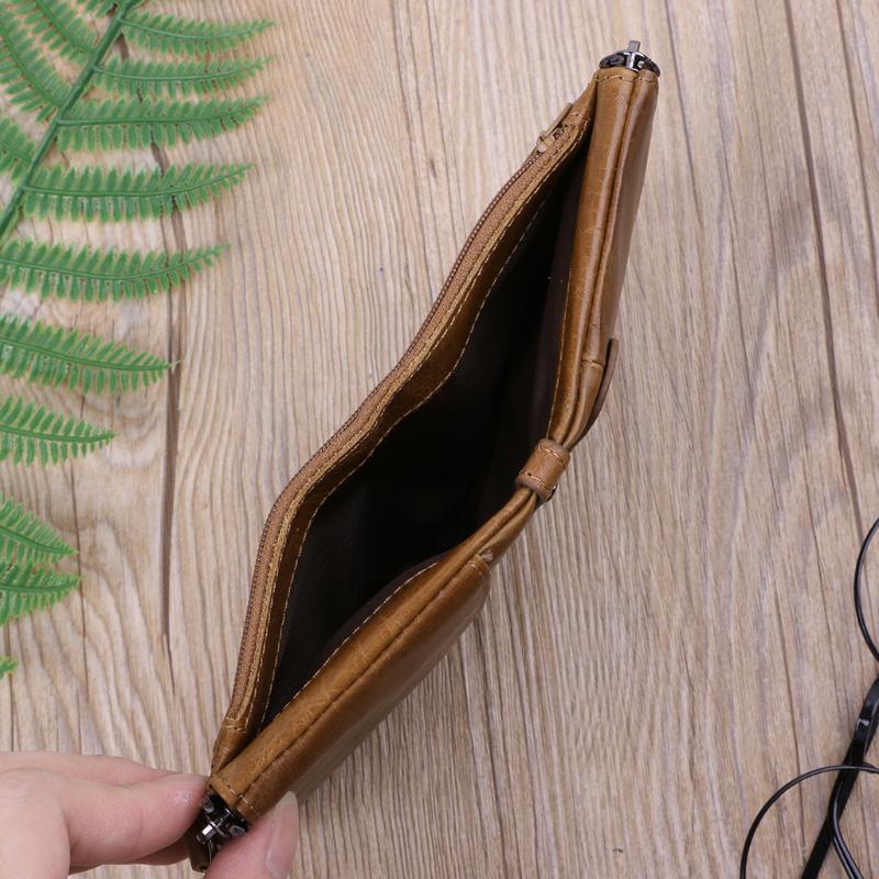 Мужской кошелек из натуральной кожи с двойной молнией — фото 9