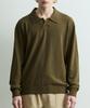 ONNHANS Open Collar Knit Pullover_Dark Sage