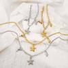 Women Fashion Exquisite Luxury Starfish Conch Dolphin Pendant Bracelet Necklace Retro Ocean Vacation Style Jewelry For Women