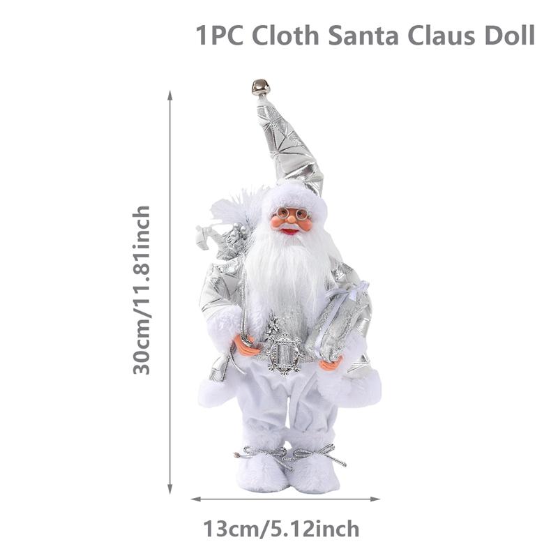 Christmas Santa Claus Figuette Decoration Christmas Party Decoration Kids 2026 Xmas Santa Claus Navidad Natal New Year Gift 2026