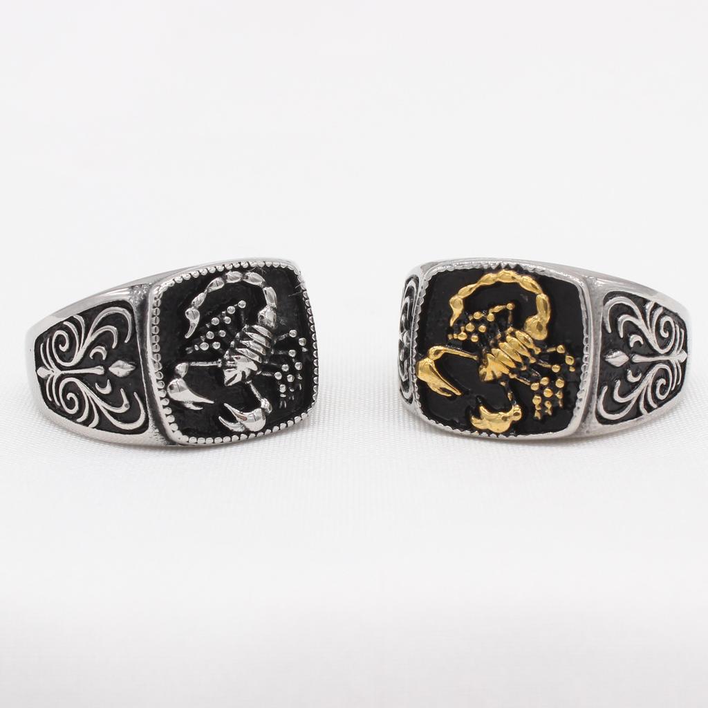 Accessories, European and American Personality Retro Scorpion Men, Rings