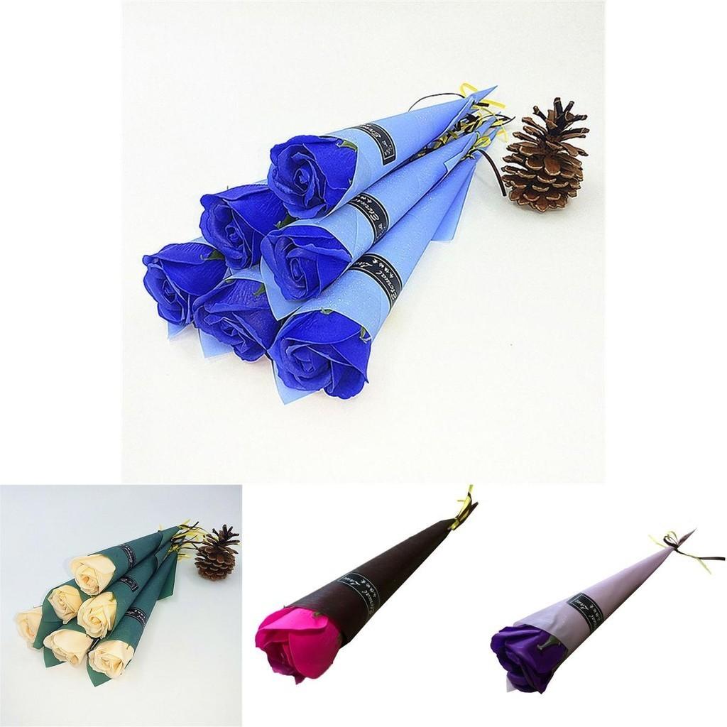 Exquisite Künstliche Rosen Seifenblume Ewiger Einzelstrauß Für Heim- Und Hochzeitsdeko