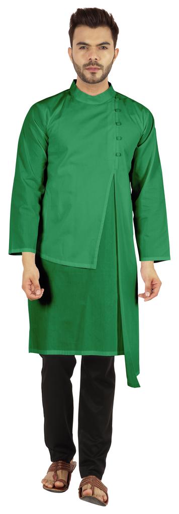 Atasi Indian Designer Kurta For Mens Party Wear Solid Color Ethnic Long