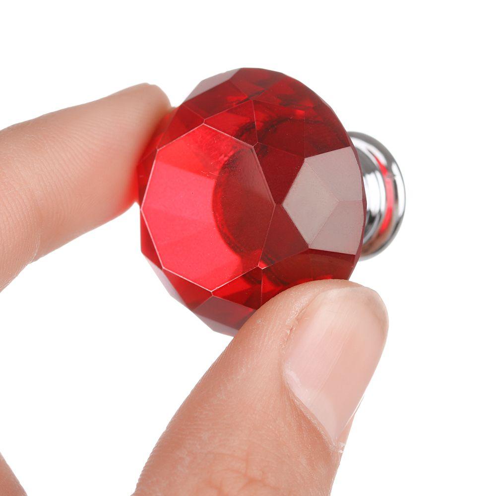 Schubladenbeschläge Schrankgriffe Türknöpfe Kristallglas-Knöpfe Diamant-Zuggriff Schrankgriffe