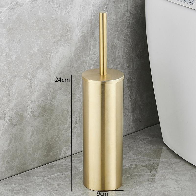 Badezimmer Toilettenbürstenhalter Set Edelstahl Schwarz Quadratisch Reinigungsgeräte Vertikale Toilettenbürste Badezimmer Reinigungszubehör