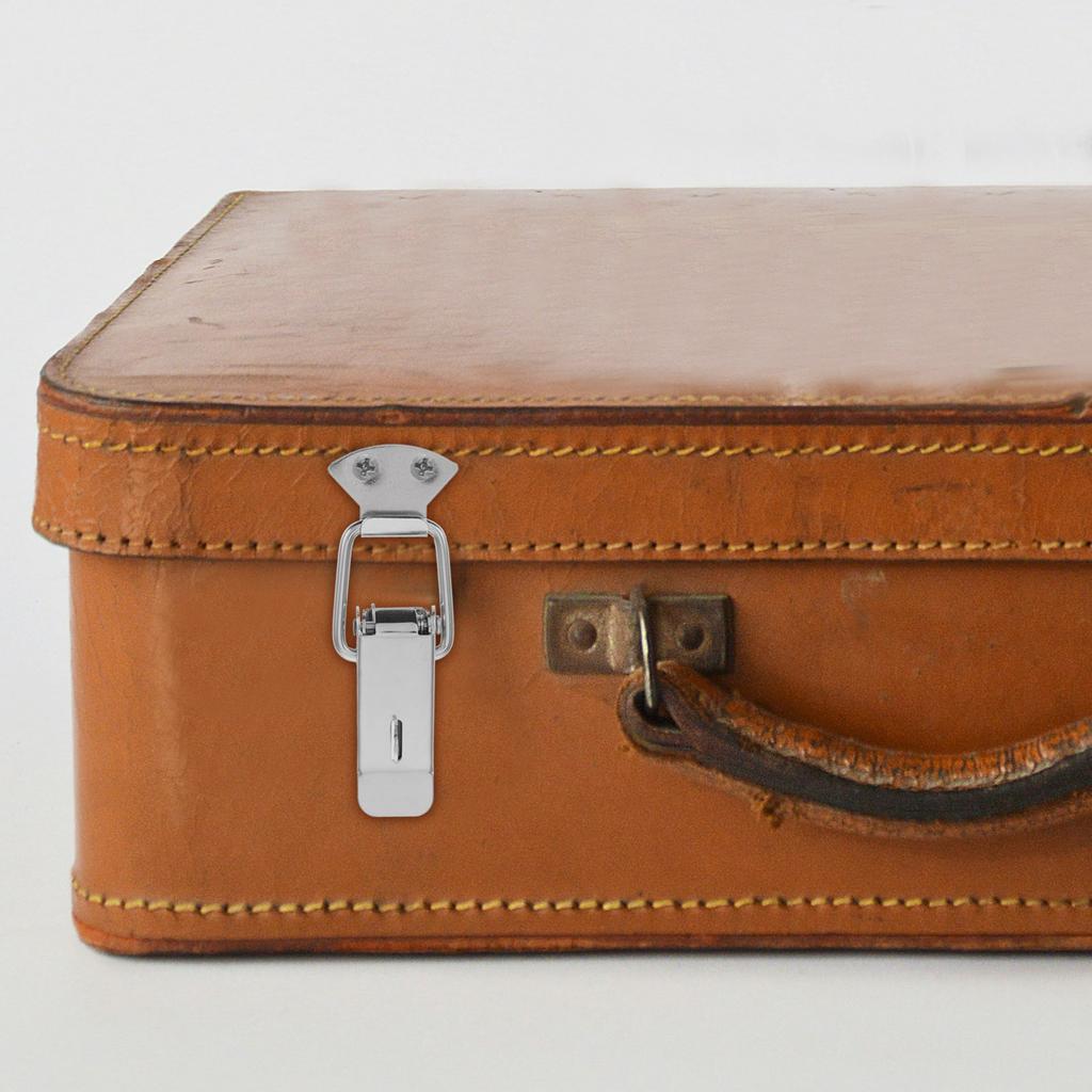 Spring Loaded Toggle Latch Stainless Steel Toggle Lock Padlock Hole Cabinet Wooden Case Toolboxes Chest Trunk Heavy Duty Luggage