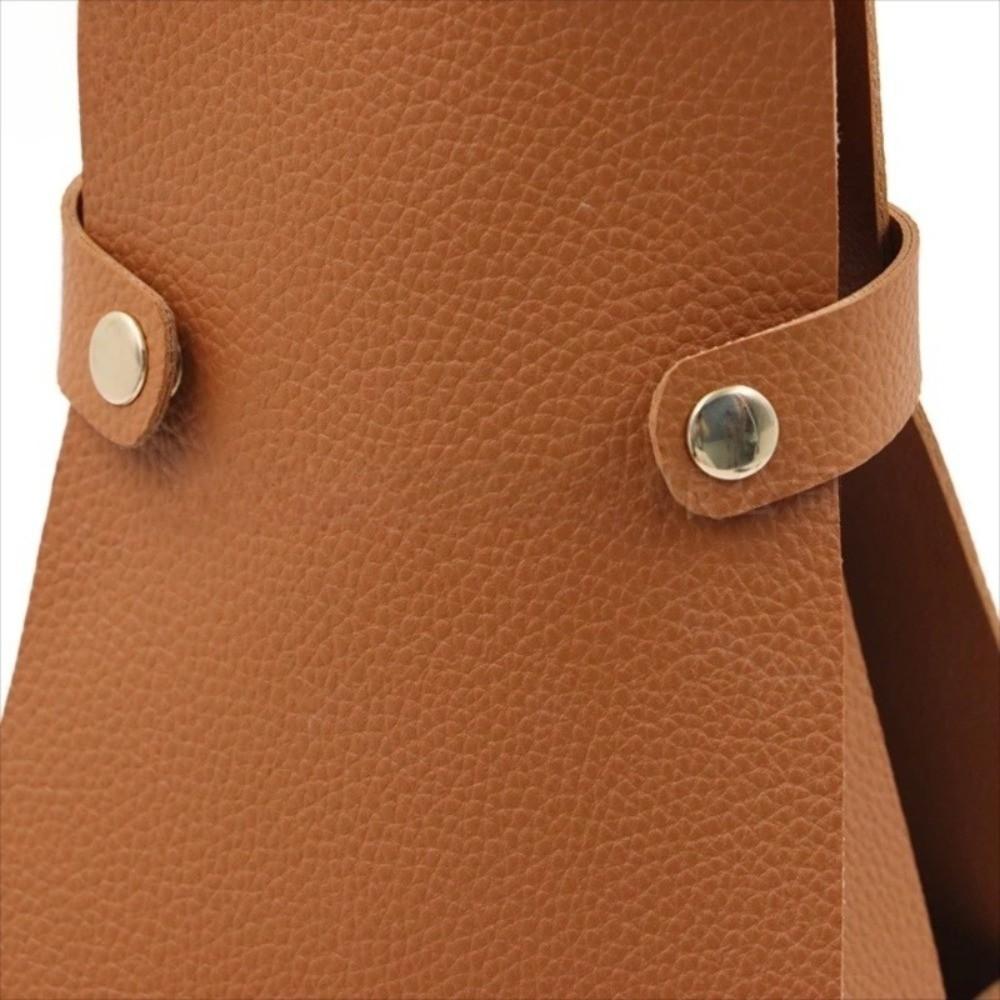 Wine Gift Bag Reusable Leather Wine Tote Carrier Double Layer Champagne Beer Gift Bags Carrier for Birthday Bridal Showers