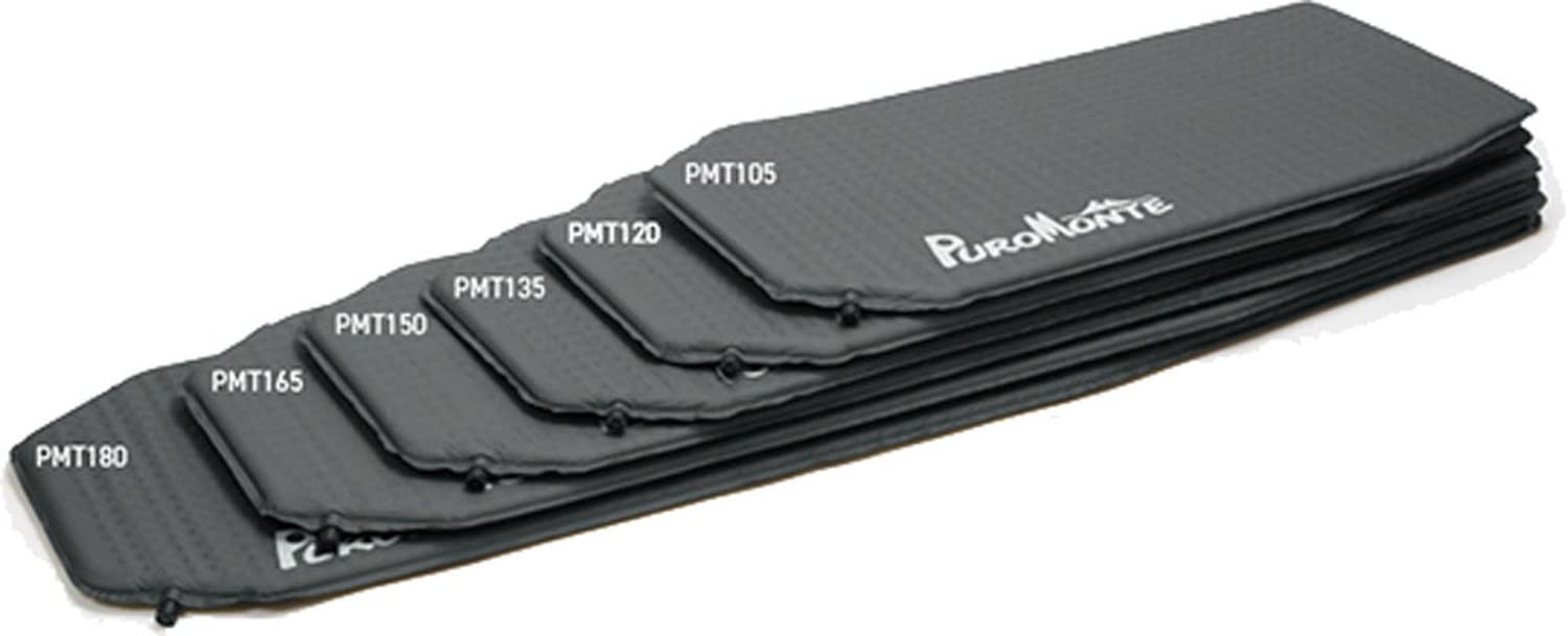 PuroMonte Air Mat 105 PMT105 Medium Gray Camping/Outdoor Mattress, (MGRY)