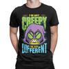 Herren Damen Teen Titans Go Raven Nicht Gruselig Ich Bin Anders T-Shirt Baumwoll-Tops Lustige Kurzarm Rundhals T-Shirts Einzigartiges T-Shirt