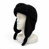 Pristine CHANEL Knit cap COCO Mark Chapka Hat Trapper Hat Flight Hat cashmere Used