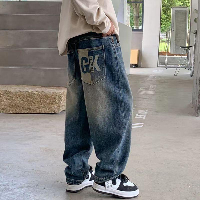 Boys' Casual Jeans - New Spring/Fall Trend - Loose Fit for Mid To Large Kids