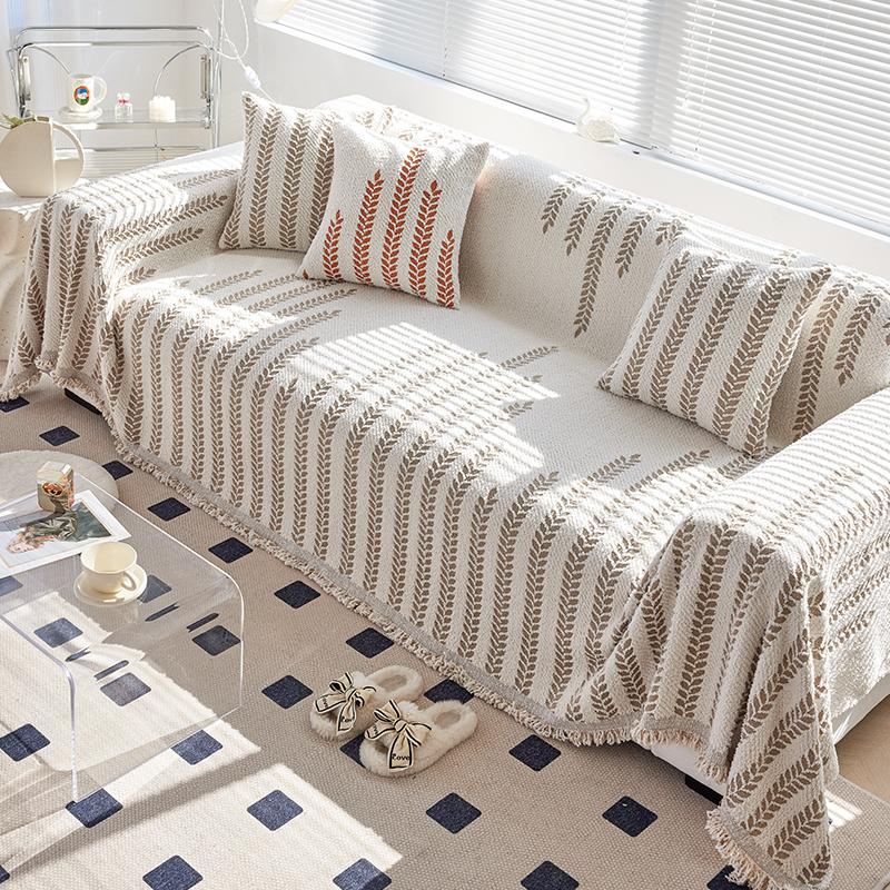 Simple Thicken Chenille Sofa Cover Sofa Blanket Cushion Anti-Cat Scratch Washable Blanket Sofa Towel Four Seasons Universal