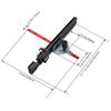 Table Saw Miter Gauge with Micro Adjustable Flip Stop and Extendable Fence for Band Saw Router Table 3/8x3/4 Inch T Slot