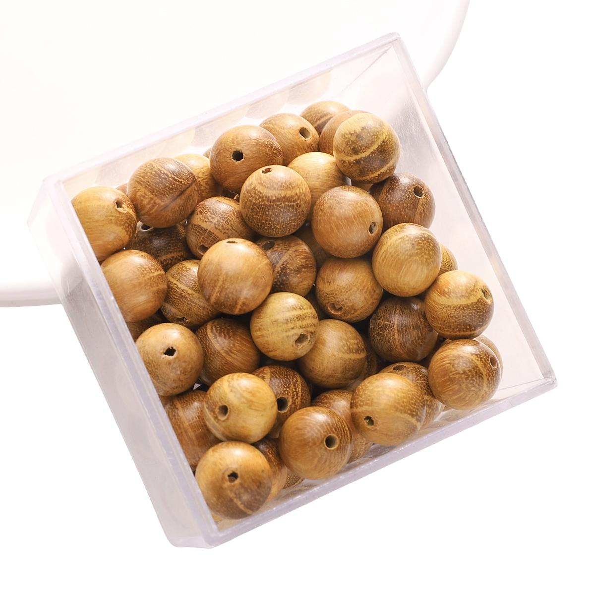 

30 шт. Дерев яні круглі намистини для виготовлення намиста, браслета, ювелірних виробів своїми руками 04