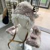 Spotted Fuzzy Leg Warmers Cute Deer Hood with Lace Women Fluffy Boot