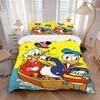 3pcs Donald Duck & Scrooge McDuck Adventure Quilt Set Soft and Comfortable Bedroom, Guest Room and Dorm Decor Bedding Set S030