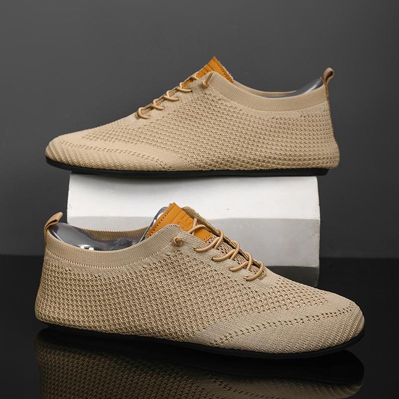 YRZL Mesh Loafers Men Driving Moccasins Thin Bottom Flats Walking Shoes Breathable Non Slip Casual Loafers Summer Mens Shoes
