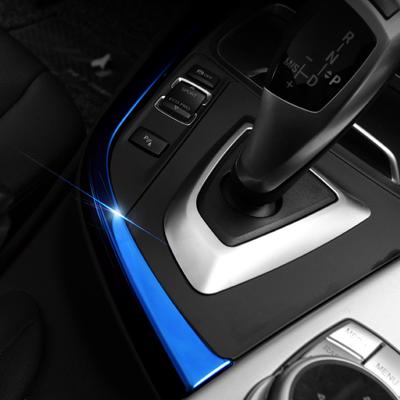 Panneau de changement de vitesse de voiture, bandes en forme de L, autocollant décoratif de garniture, accessoires d'intérieur automobile pour BMW F30 F34 F36 série 3 4