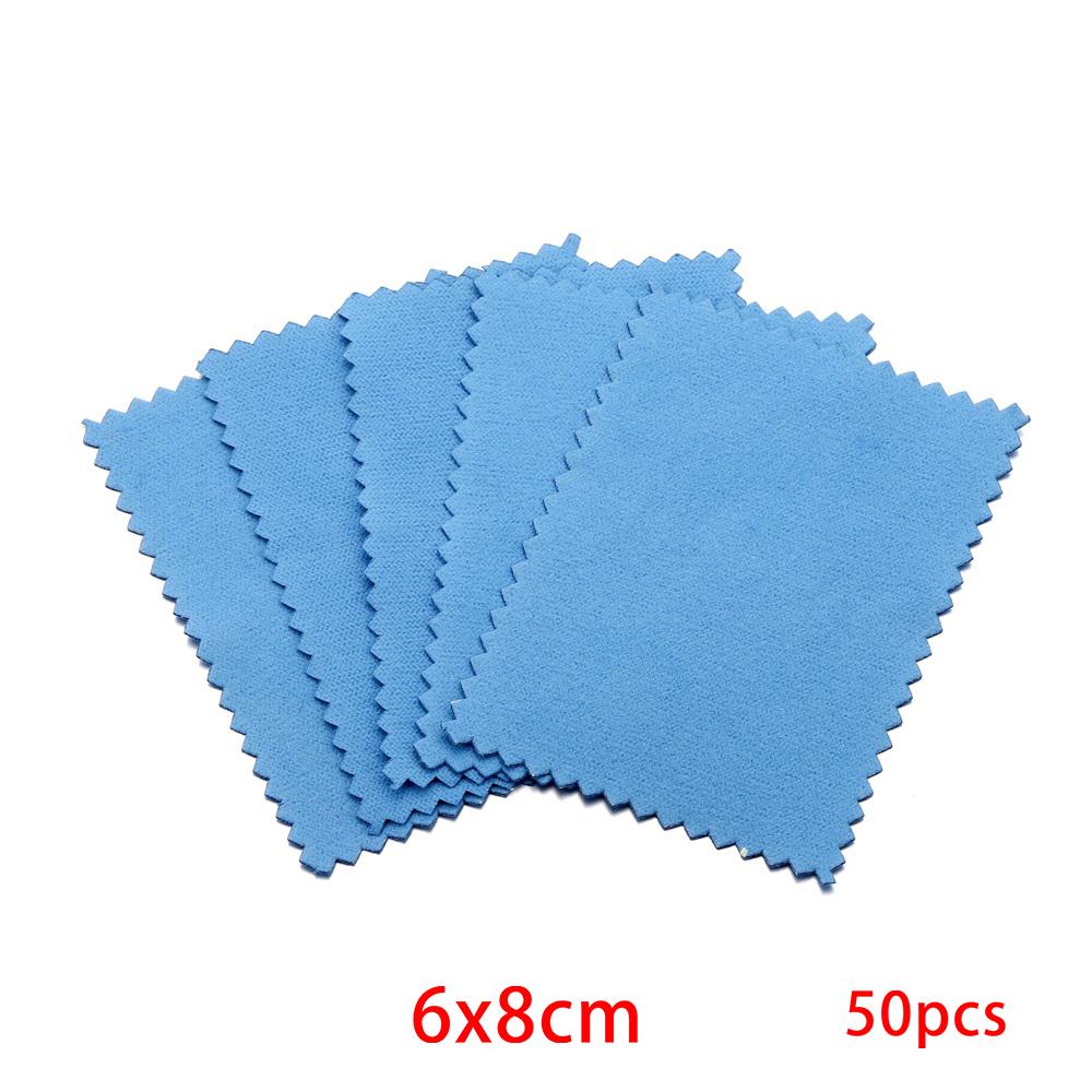 10-50pcs Polish Polishing Cloth Silver Color Cleaning  Polishing Cloth Soft Clean Wipe Wiping Cloth For Silver Gold Jewelry Tool