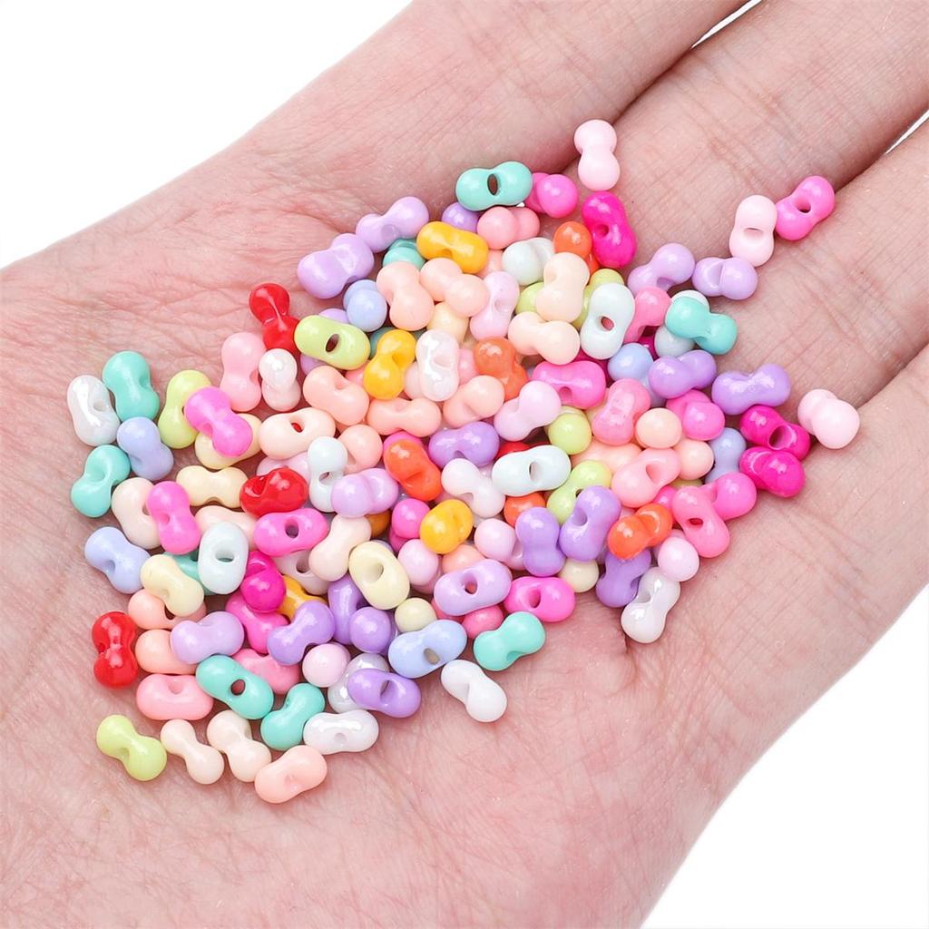 100pcs Glass Beads Charm Czech Peanut Beads Seed Spacer Beads For Jewelry Making Accessories