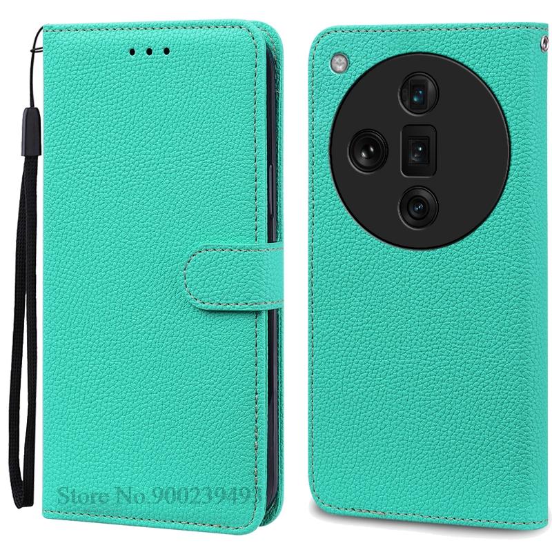 For OPPO Find X7 Case Leather Wallet Flip Case For OPPO Find X7 Ultra Case Soft Silicone Cover Coque Fundas Shell