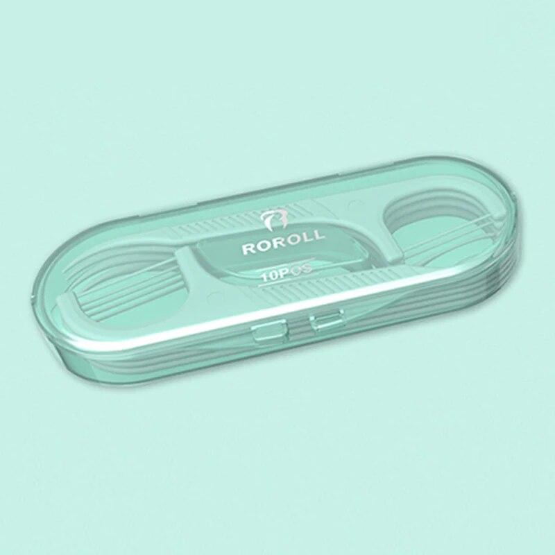 Mini 10 Pezzi/scatola Stuzzicadenti Filo Interdentale Spazzolino Interdentale Pick Filo Interdentale Stuzzicadenti Portatile Filo Interdentale Pulitore Denti Con Scatola Portaoggetti