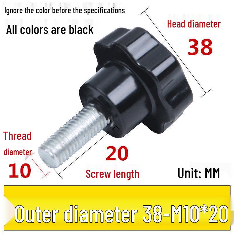 Star-Shaped Bakelite Hand-Tightening Screw Handle (M4-M10)