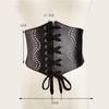 Rivet Fashionable And Strap Design Women Elastic Waistband For Dressing Dress