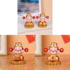 Feng Shui Wealth God Resin Figurine With Spring Balance For Home Office Decor