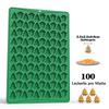 100 Löcher Schokoladenform Halloween Weihnachten Silikon Backform Keksform Mini Haustier Hund Snack Keks DIY Lebkuchenmann