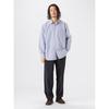 [Beaming life store by BEAMS] L/S shirt polyester broad regular color shirt 25SS men's BLUE_STRIPE S_92110375147