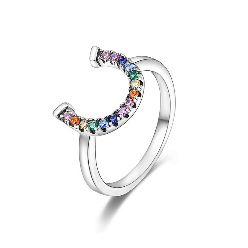 Finger Rings for Women 925 Silver Zircon Crystal Stackable Geometric Ring Wedding Jewelry Engagement Rings