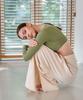 Debiweeo Fuzzy Wide Harem Pants Devi-B0089-Cream Beige