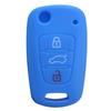 Silikonový 3B dálkový kryt Flip Key Fob Case pro Kia Sportage Soul Optima Sea Blue