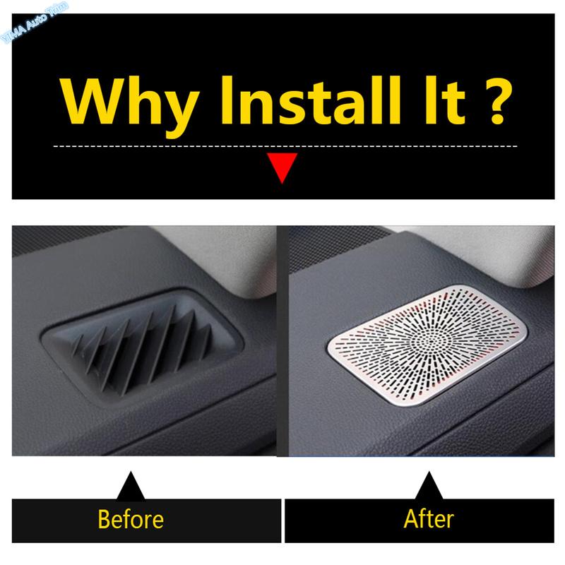 For Toyota Highlander / Kluger XU70 - 2025 Air Conditioning AC Vent Outlet Dashboard Air Outlet Decoration Frame Cover Trim