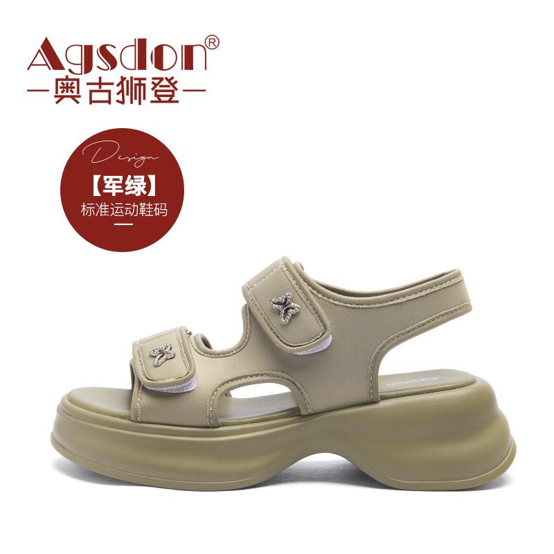 

Augustine sports sandals women s summer wear 2025 new thick-soled fairy wind Velcro beach cool slippers 40