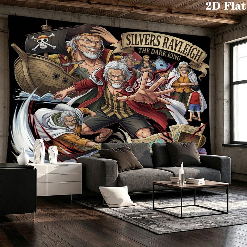 One Piece Poster Wall Tapestry Aesthetic Wall Hanging Printed Fabric Blanket Decorative Tapestries For Bedroom Living Room Home Decor