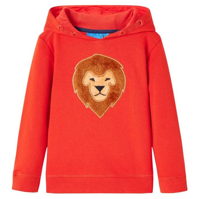 Sweatshirt à capuche pour enfants rouge 92/104/116/128/140