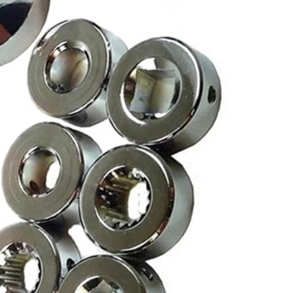 Billet Aluminum Chrome 3in Window Crank Handle Kit with Square Splined Round Adapters for Chevy Hot Rod Vehicles