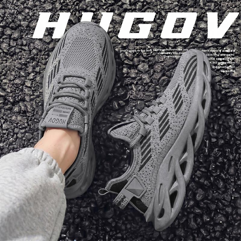 New Fashion Men 's Four Seasons Comfortable Thick Sole Shoes Students BoysTrending Soft Sole Breathable Casual Running Sneakers