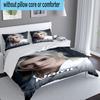 Custom Name 3PCS K-pop Idol Collage Bedding Set, Including 1pc Duvet Cover And 2pcs Pillowcases, Suitable for Dorms and Bedrooms Gift