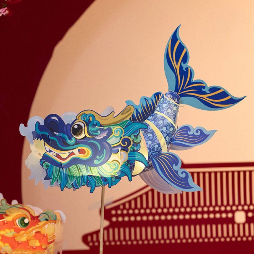 Handheld New Year Lantern DIY Projection Spring Festival Luminous  Lanterns  Kids Gifts
